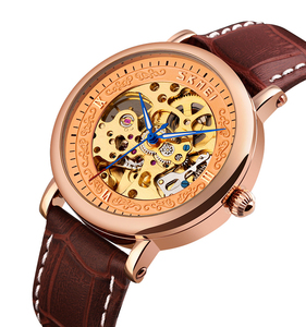 Azul del reloj Skmei 9229 la alta calidad reloj mecánico relojes de oro de lujo automático reloj para hombre - Product Image 3