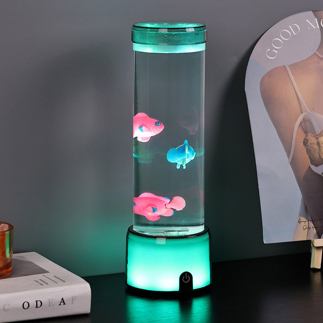Newly Designed Circular Dome Plastic LED Dimmable USB Powered Jellyfish Lamp with Color-Changing Shine Romantic Ambient Lighting