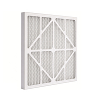 Nouveau filtre à air primaire jetable en carton plissé MERV 8 pour CVC, avec support en maille galvanisée, taille personnalisable