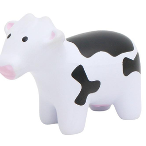 2025 toptan sevimli Pu köpük süt inek stres topu sıkmak özel Logo mor inek hayvan şekli PU promosyon oyuncak - Product Image 6
