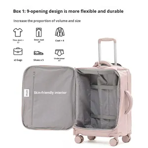 <span class=keywords><strong>Valigia</strong></span> da Viaggio Ultra-Leggera da Donna con Password, 20 Pollici, Rigida, Impermeabile, con Ruote Girevoli - Product Image 4