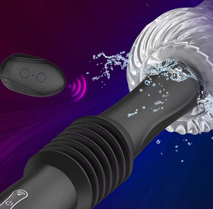 เครื่องสั่นแบบไร้สาย พรีเมียม เป็นมิตรกับสิ่งแวดล้อม กันน้ำ 100% พร้อมรีโมทควบคุมอัตโนมัติ แบบยืดหดได้ สำหรับผู้หญิง - Product Image 4