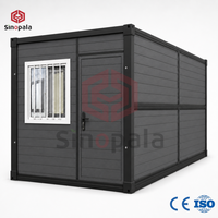 Maison conteneur pliable de 20 pieds avec structure repliable pour dortoir de camp minier, approvisionnement direct usine