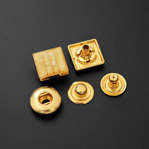 OEM Custom Metal <b>Snap</b> Button Eco Friendly Standard Round Square Multiple Metal Options Sturdy <b>Fastener</b> For Clothing - Product Image 2