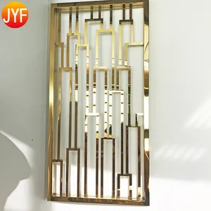 Hoge Kwaliteit Aangepaste Spiegel Woonkamer Divider Metalen Decoratieve Kamer Partitie Scherm