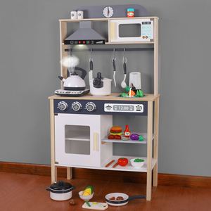 ชุดครัวไม้สำหรับเด็กเล็ก ชุดของเล่นทำอาหารเสมือนจริงสำหรับเด็ก - Product Image 3