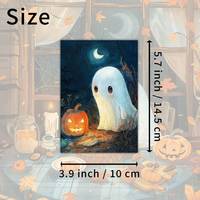 JAIIMAN 20 cartes postales vintage personnalisées pour Halloween, cartes décoratives à collectionner pour l'artisanat en papier