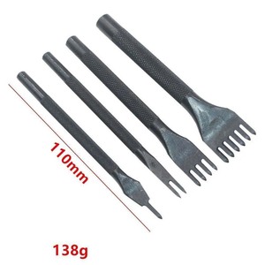 <span class=keywords><strong>Ciseau</strong></span> à cuir en acier noir <span class=keywords><strong>pour</strong></span> le bricolage, pas de 4mm, 1/2/4/6 broches, poinçon en cuir, ensemble de poinçons, laçage, <span class=keywords><strong>couture</strong></span>, <span class=keywords><strong>ciseau</strong></span> de travail - Product Image 5