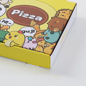 Caixas de Embalagem para Pizza em Papel Corrugado Personalizadas com Laminação Fosca e Folha Dourada, Caixas Rígidas Biodegradáveis de 16 Polegadas - Product Image 5