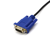 1.5M HDTV vers VGA et VGA vers HDTV prend en charge le projecteur d'ordinateur câble de données audio vidéo HD