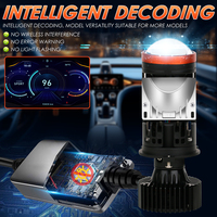 Bohlam Lampu Depan LED Y5 Pro H4 110W 11000LM Kecerahan Tinggi Katup Elektromagnetik Sinar Datar Pendingin Tabung Tembaga Kipas Senyap CANBUS