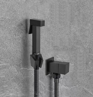 Ensemble de douche musulmane Shattaf en laiton chromé G1/2" mural moderne haute pression pour salle de bain