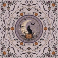 Tapis de Mahjong Pliable Imperméable de Luxe pour Halloween – Housse de Table de Jeu Moderne de Luxe pour Poker et Mahjong