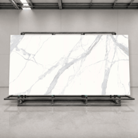 Dalles de sol artificielles en pierre blanche à motifs floraux 1600x3200, émaillées, résistantes à l'usure, pour murs de fond et sols
