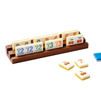 Ensemble de jeu de Rummy sur le thème de l'été, en acrylique, pour fête à la plage, jeu de Mahjong, jeu de tuiles de bord de mer pour les vacances, détente et plaisir en famille