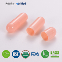 Capsules HPMC vides de qualité pharmaceutique, roses, dissolvables, personnalisables, en gros, tailles 000, 00, 0, 1, 2, 3, 4, 5, de la marque Yidikou