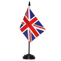 Drapeaux de bureau en polyester à base en plastique nylon pour célébrer la fin de la guerre civile syrienne