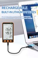 Registrador de Datos de Temperatura y Humedad Aikesi GSP-80Pro de Plástico, Pantalla LCD Extra Grande, Informes USB Reutilizables en PDF, Certificado CE FCC ROHS