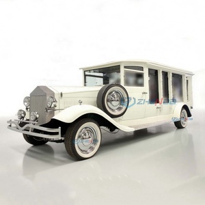 Factory Customized Vintage White Coffin Carriage Horse Wagon Antique Electric Buggy Electric Funeral Horse Hearse - Product Image 2