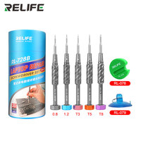 Vente en gros RELIFE RL-728B Ensemble de tournevis robuste pour réparation d'ordinateur portable 2D Équipé d'un magnétiseur/Petite ventouse transparente