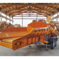 Broyeur de branches et de bois haute performance pour arbres fruitiers, machine à sciure de bois, moteur diesel, broyeur de branches remorquable