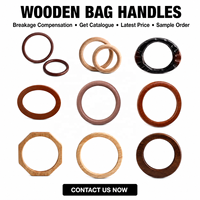 Poignée de sac en bois en forme de D, poignée en chêne massif et accessoire de sac à main remplaçable pour sacs de luxe modernes DIY