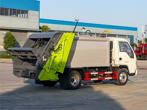 Camion compacteur à chargement arrière Foton Mini 4X2 LHD/RHD 4CBM pour la collecte des déchets résidentiels, directement du fabricant - Product Image 6
