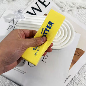 Jouet anti-stress en PU souple à rebond lent, modèle de bâton de beurre, jouet de simulation alimentaire en forme de pain, jouet de décompression, vente en gros, best-seller - Product Image 3