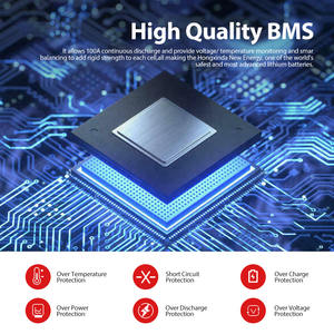 Batterie au lithium pour voiturette de golf 72V 150Ah 6000 + cycles Smart 250A BMS Touch Monitor 28-Amp Charger APP Pris en charge - Product Image 5