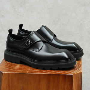 Zapatos de Cuero Genuino Hechos a Mano de Primera Calidad, Calzado Formal de Moda Antideslizante para Hombre - Product Image 1