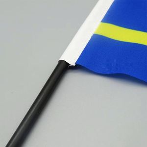 Banderas de Escritorio de Curazao, Banderas de Negociación <span class=keywords><strong>y</strong></span> Adornos de Mini Banderas Nacionales con Base de Plástico, Personalizables con Logotipo - Product Image 3
