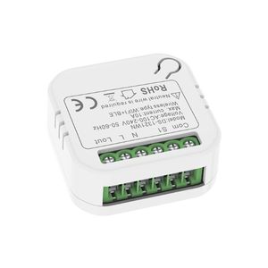 Module de commutateur intelligent WiFi 10A pour relais de disjoncteur miniature AC100-240V, ligne neutre et phase, en matériau PC, compatible Alexa et Google Home - Product Image 1