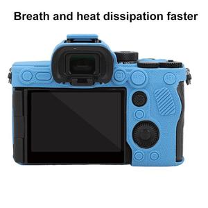 Funda Protectora de Silicona con Textura de Lichi para Cámara <span class=keywords><strong>Sony</strong></span> <span class=keywords><strong>Alpha</strong></span> 7V ILCE 7M5, Resistente a Impactos - Product Image 5
