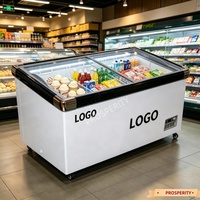 Congelador Horizontal Europeo de 1.2m con Enfriamiento Directo, Color Personalizado, Fabricación OEM