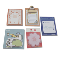 Papeterie Scolaire Bloc-Notes Promotionnel Imprimé Papier Mémo Adhésif Mignon Kawaii Forme Carrée pour Fournitures de Bureau