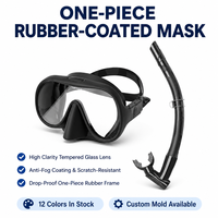 Masque de plongée ZMZ DIVE Factory noir pour adulte, nouveau style, ensemble de plongée en apnée et de plongée libre pour hommes, certifié CE, en silicone