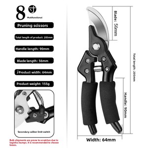 Powerful Stainless Steel Pruning <strong>Shears</strong> Labor-Saving Industrial Multi-Functional Heavy Duty Garden Hand Tools for <strong>Bonsai</strong> - Product Image 6