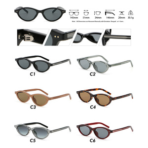 Lunettes de soleil Superhot Eyewear 81214 Fashion 2025, lunettes de soleil ovales en acétate rétro pour hommes et femmes |   Protection UV400 - Product Image 6