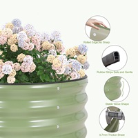 Jardinière surélevée portable moderne en métal galvanisé pour légumes et fleurs