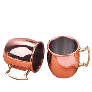 Mug en acier inoxydable 304 de 500 ml (16 oz) au design moderne, martelé, pour Moscow Mule, idéal pour les boissons froides – Collection Rentrée des Classes - Product Image 4