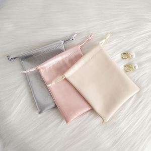 PU Leather High Quality Customizable Fashion Perfume Jewelry <b>Gift</b> Packing <b>Luxury</b> Soft Spring Summer Christmas Drawstring <b>Bag</b> - Product Image 2