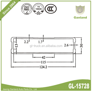 Profili di alluminio dell'estrusione dei furgoni di AAand dei camion commerciali degli accessori GL-15728 dell'assemblea - Product Image 2