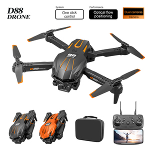 Drone pliable D88 avec double caméra, positionnement par flux optique, contrôle à un clic, télécommande, quadricoptère pour débutants - Product Image 4