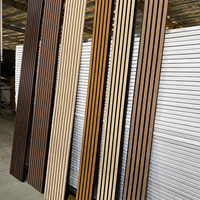 Panneaux acoustiques modernes en bois avec design 3D, livraison directe usine, lambris en MDF plaqué bois pour mur