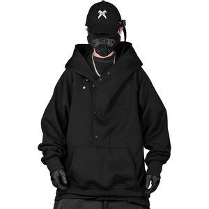 Sudadera con Capucha para Hombre FOXA, 100% Algodón, Cierre de Botones, Manga Larga, Felpa Francesa, Estilo Urbano - Product Image 1
