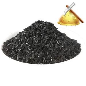 6-12meshゴールドココナッツシェルペレット活性炭ゴールド抽出ナッツシェル活性炭1トンあたりの価格
