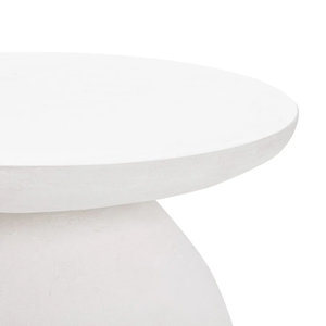 Sophia Indoor/Outdoor Concrete Side <b>Table</b> Sculptural Modern Accent <b>Table</b> for <b>Patio</b>, Living Room, Bedroom & Contemporary - Product Image 4