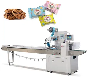 Automatische Flow Pack Cookies Koekjes Crackers Plastic Zak Verpakking Verpakking Machine