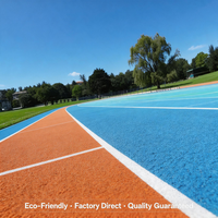 Revêtement de sol sportif hybride de qualité professionnelle 400m, type Tartan, écologique et perméable pour terrains de sport extérieurs, fabriqué en Chine
