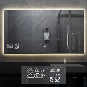 Illuminated Feature and Rectangle Mirror Shape led light bathroom mirror